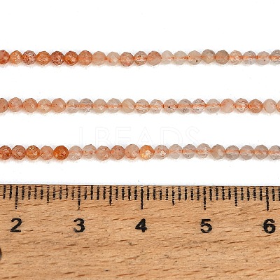 Gradient Color Natural Sunstone Beads Strands GG-CBA1668-A01-2mm-1