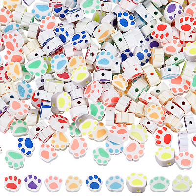 270Pcs 9 Style Handmade Polymer Clay Beads CLAY-SC0002-32-1