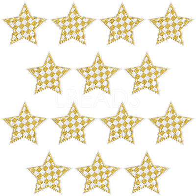 20Pcs Polyester Clothing Patches DIY-CY0002-35C-1