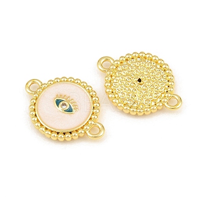 Brass Micro Pave Clear Cubic Zirconia Connector Charms CU-CBA5CB0-21G-1