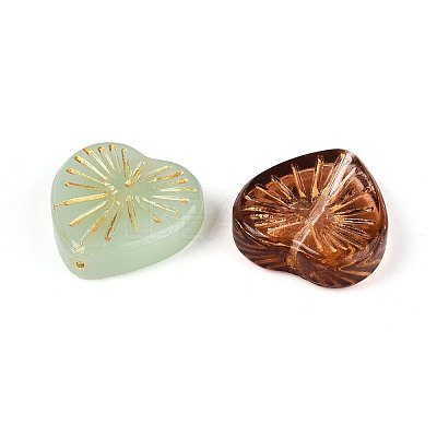 Baking Paint Transparent Glass Beads X-DGLA-N018-12-1