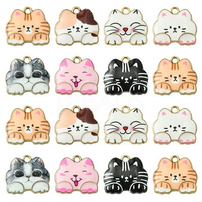 14Pcs 7 Colors Alloy Pendants FIND-FS0003-01-1