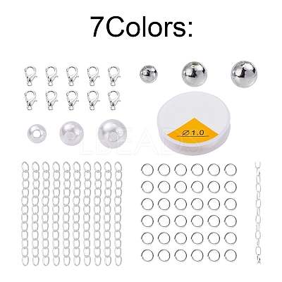 461Pcs Round Beads Kit for DIY Bracelet Making DIY-YW0004-45S-1