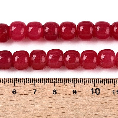 Dyed Natural White Jade Beads Strands G-T138-S14-1