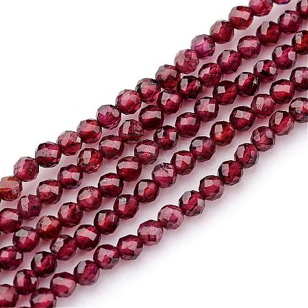 Natural Garnet Beads Strands G-K127-01F-2mm-1