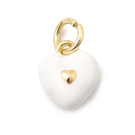 Brass Enamel Charms KK-A268-12G-04-1