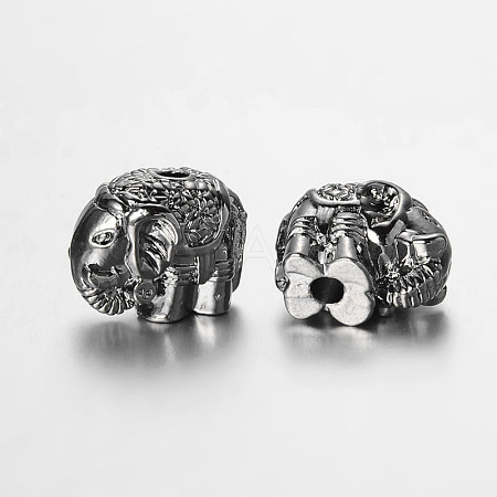 Elephant Alloy Beads PALLOY-L161-03B-1