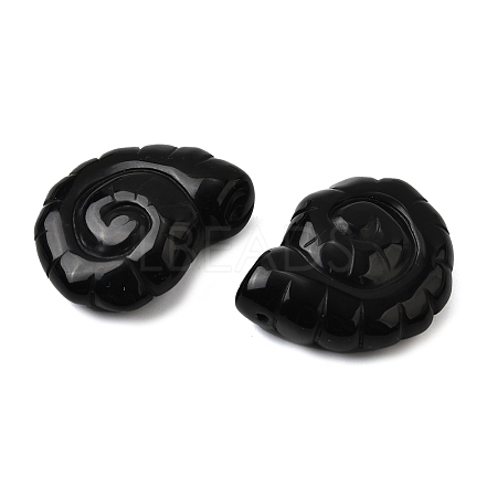 Natural Obsidian Pendants G-NH0065-01E-1