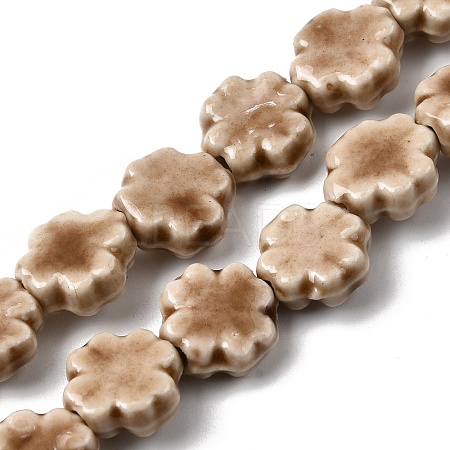 Handmade Porcelain Beads Strands PORC-K010-05E-1