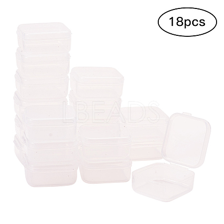 Transparent Plastic Bead Containers CON-YW0001-04-1