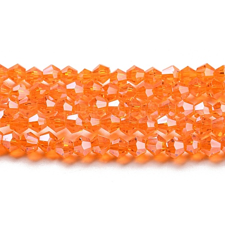 Transparent Electroplate Glass Beads Strands LS-EGLA-A039-T3mm-A11-1