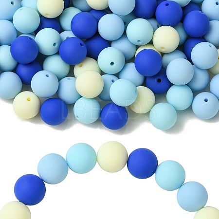 Rubberized Style Opaque Acrylic Beads LS-MACR-CJC0009-02D-1