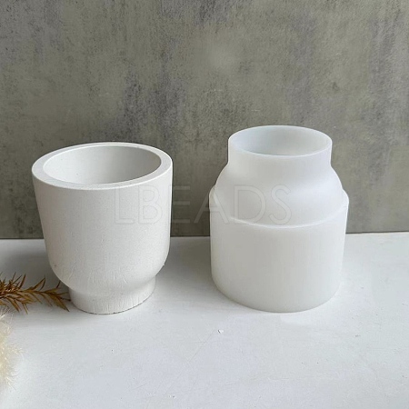 DIY Round Candle Cup Silicone Molds LS-DIY-G094-04A-1