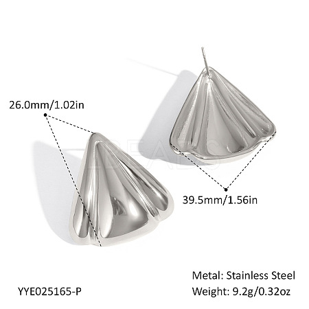 304 Stainless Steel Stud Earrings for Women MO1296-2-1