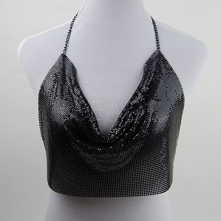 Alloy Aluminum Vest Sequin Halterneck Tops FS-WG449EE-04-1