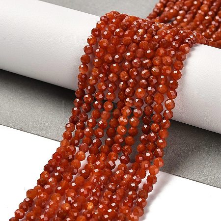 Natural South Red Agate Beads Strands G-Z074-A02-01A-1
