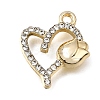 UV Plating Alloy Crystal Rhinestone Pendants RB-CBAD37D-03G-1