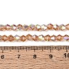 AB Color Plated Transparent Glass Beads Strands GLAA-G127-01-02G-2