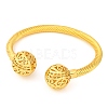 Brass Cuff Bangles BJEW-F477-04G-01-2