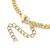 Brass Curb Chain Anklets AJEW-AN00582-4