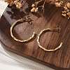 304 Stainless Steel C-Shaped Stud Earrings EJEW-R017-02G-03-5