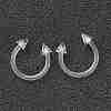 Acrylic Circular/Horseshoe Barbell with Double Pointed End X1-AJEW-P084-03-1