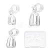 SUNNYCLUE 6Pcs 3 Style 925 Sterling Silver Pendant Bails STER-SC0001-17-1