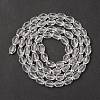 Glass Beads Strands X-GC893Y-14-2