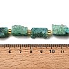 Electroplated Natural Druzy Agate Beads Strands G-R012-A02-06-4