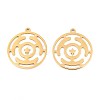 304 Stainless Steel Pendants STAS-N108-40G-1