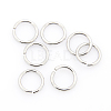 Tarnish Resistant 304 Stainless Steel Open Jump Rings STAS-J013-10xx1.2mm-01-1