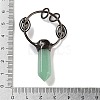 Natural Green Aventurine Faceted Pointed Bullet Big Pendants G-A221-02C-3