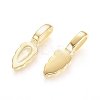 304 Stainless Steel Glue-on Flat Pad Pendant Bails X-STAS-I123-22G-2