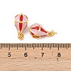 Brass Enamel Pendant Bails KK-H524-13G-3