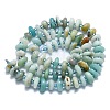 Natural Flower Amzonite Beads Strands G-K245-H05-01-2