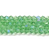 Transparent Electroplate Glass Beads Strands GLAA-F029-2mm-D24-1