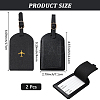 PVC Luggage Tags AJEW-CL0005-08A-2