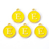 Golden Plated Alloy Enamel Charms ENAM-S118-09E-1