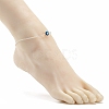 Enamel Evil Eye Link Anklet with 304 Stainless Steel Rolo Chains for Women AJEW-AN00495-3
