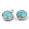 Synthetic Turquoise Pendants G-T131-101E-3