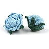 Cotton Knitting Artificial Flower DIY-P082-01G-2