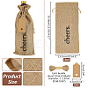 12Pcs Rectangle Jute Cheers Wine Drawstring Storage Bags FIND-WH0427-15A-2