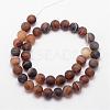 Natural Striped Agate/Banded Agate Bead Strands G-K166-12-8mm-04-2