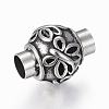 304 Stainless Steel Magnetic Clasps with Glue-in Ends STAS-F130-98AS-1