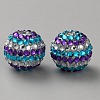 Resin Rhinestone Beads RB-WH0003-08C-1