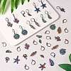 DIY Drop Earring Making Finding Kits DIY-SZ0008-28-4