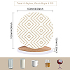 Porcelain Cup Mats AJEW-WH0133-009-2