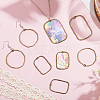48Pcs 6 Styles Alloy Open Back Bezel Pendants FIND-CA0008-85-4