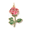 Brass Enamel Pendants KK-A277-26G-1