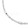 Non-Tarnish 304 Stainless Steel Satellite Chain Bracelets for Men Women STAS-B039-12P-2